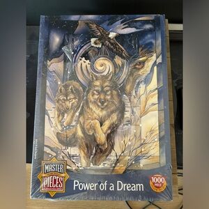 Masterpieces Power of a Dream Jigsaw Puzzle 1000pc Jodi Bergsma Wolf Eagle 70010